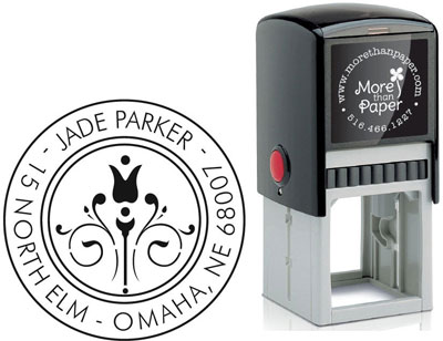 Rose Custom Self-Inking Stamps by More Than Paper (4924) Rose Custom Self-Inking Stamps by More Than Paper (4924)