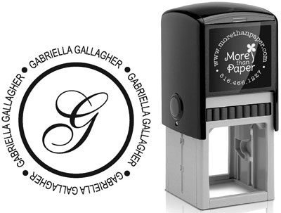 Gabriella Custom Self-Inking Stamps by More Than Paper (4924)