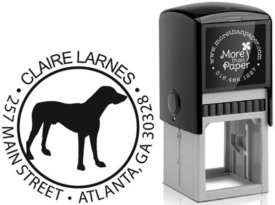 Labrador Silhouette Custom Self-Inking Stamps by More Than Paper (4924)