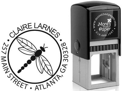 Dragonfly Custom Self-Inking Stamps by More Than Paper (4924)