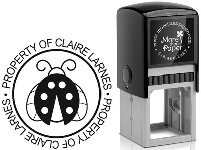 Ladybug Custom Self-Inking Stamps by More Than Paper (4924)