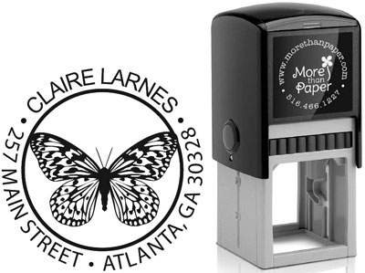 Butterfly Custom Self-Inking Stamps by More Than Paper (4924) Butterfly Custom Self-Inking Stamps by More Than Paper (4924)