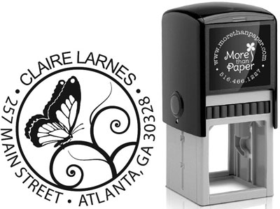 Butterfly Flying Custom Self-Inking Stamps by More Than Paper (4924) Butterfly Flying Custom Self-Inking Stamps by More Than Paper (4924)