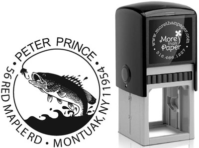 Fish  Custom Self-Inking Stamps by More Than Paper (4924)