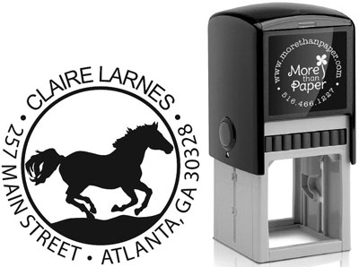 Horse Custom Self-Inking Stamps by More Than Paper (4924)