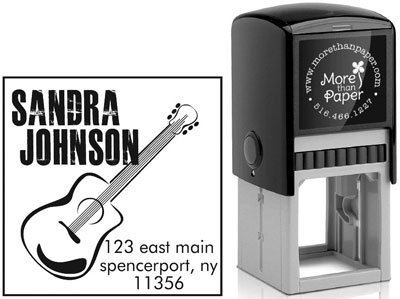 Guitar Custom Self-Inking Stamps by More Than Paper (4924) Guitar Custom Self-Inking Stamps by More Than Paper (4924)