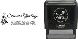 Season's Greetings Custom Self-Inking Stamps by More Than Paper (4915)