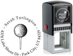 Golf Custom Self-Inking Stamps by More Than Paper (4924)