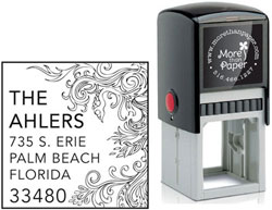 Wines Custom Self-Inking Stamps by More Than Paper (4924)