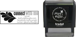 Connect With Me Custom Self-Inking Stamps by More Than Paper (4915)