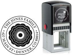 Jones Waves Custom Self-Inking Stamps by More Than Paper (4924)