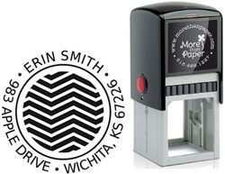 Chevron Custom Self-Inking Stamps by More Than Paper (4924)
