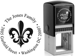 Fleur de Lis Custom Self-Inking Stamps by More Than Paper (4924)