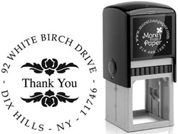 Elegant Frame Custom Self-Inking Stamps by More Than Paper
