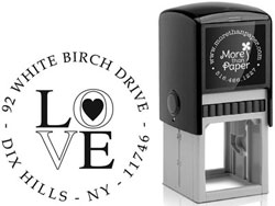 Love Custom Self-Inking Stamps by More Than Paper