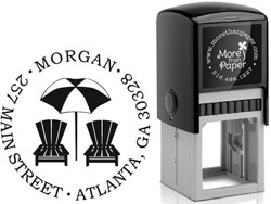 Beach Custom Self-Inking Stamps by More Than Paper (4924)