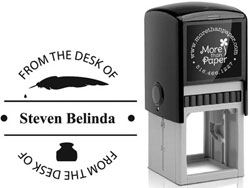 From The Desk Of Custom Self-Inking Stamps by More Than Paper (4924)