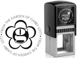 Daisy Initial Custom Self-Inking Stamps by More Than Paper (4924)