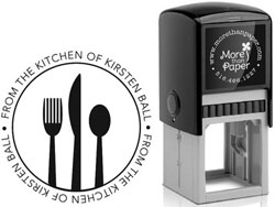 Kitchen Utensils Custom Self-Inking Stamps by More Than Paper (4924)