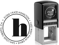 Broadway Initial Custom Self-Inking Stamps by More Than Paper (4924)