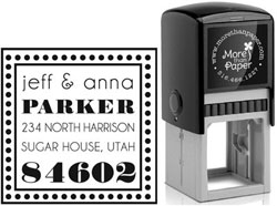 Name In Lights Custom Self-Inking Stamps by More Than Paper (4924)