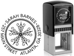 Snowflake Custom Self-Inking Stamps by More Than Paper