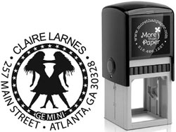 Gemini Custom Self-Inking Stamps by More Than Paper (4924)