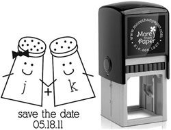 Salt & Pepper Custom Self-Inking Stamps by More Than Paper (4924)