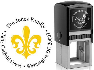 More Than Paper - Custom Self-Inking Stamps (Fleur de Lis) More Than Paper - Custom Self-Inking Stamps (Fleur de Lis)