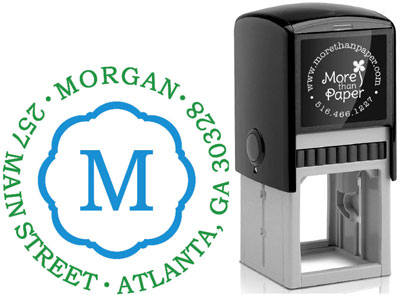 More Than Paper - Custom Self-Inking Stamps (Scallop Frame) More Than Paper - Custom Self-Inking Stamps (Scallop Frame)