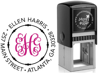 More Than Paper - Custom Self-Inking Stamps (Script Monogram) More Than Paper - Custom Self-Inking Stamps (Script Monogram)