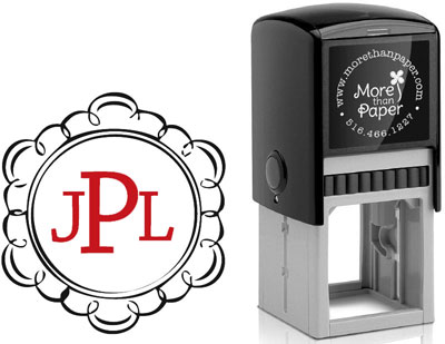 More Than Paper - Custom Self-Inking Stamps (Scallop Frame) More Than Paper - Custom Self-Inking Stamps (Scallop Frame)