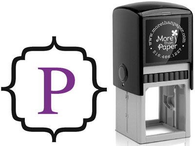 More Than Paper - Custom Self-Inking Stamps (Framed Block Initial) More Than Paper - Custom Self-Inking Stamps (Framed Block Initial)