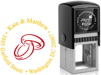 More Than Paper - Custom Self-Inking Stamps (Wedding Rings) More Than Paper - Custom Self-Inking Stamps (Wedding Rings)