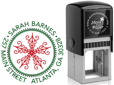 More Than Paper - Custom Self-Inking Stamps (Snowflake) More Than Paper - Custom Self-Inking Stamps (Snowflake)