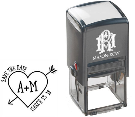 Square Self-Inking Stamp by Mason Row (Amber)