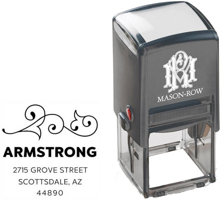 Square Self-Inking Stamp by Mason Row (Armstrong)