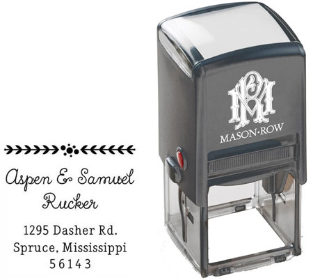 Square Self-Inking Stamp by Mason Row (Aspen) Square Self-Inking Stamp by Mason Row (Aspen)