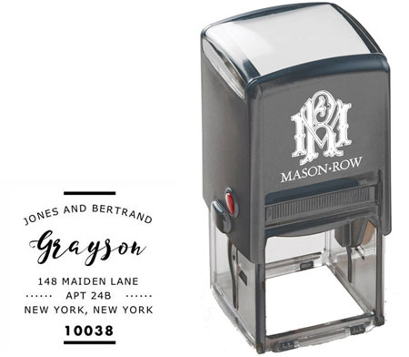 Square Self-Inking Stamp by Mason Row (Bertrand)