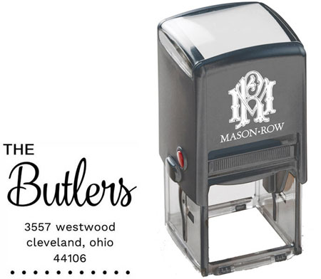 Square Self-Inking Stamp by Mason Row (Butler)