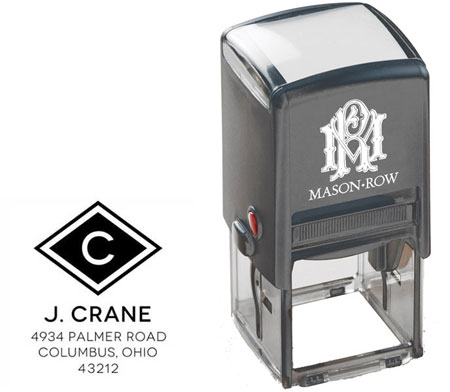 Square Self-Inking Stamp by Mason Row (Crane) Square Self-Inking Stamp by Mason Row (Crane)