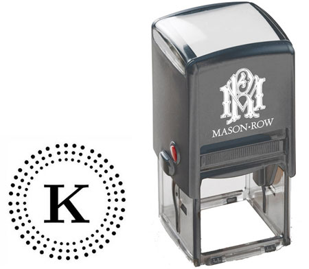 Square Self-Inking Stamp by Mason Row (Kay)