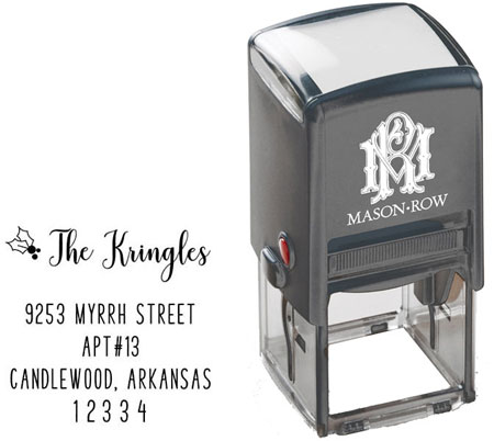 Square Self-Inking Stamp by Mason Row (Kringle)