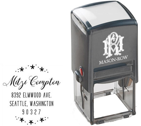 Square Self-Inking Stamp by Mason Row (Mitzi)