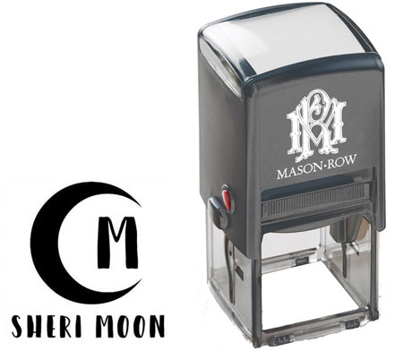 Square Self-Inking Stamp by Mason Row (Moon) Square Self-Inking Stamp by Mason Row (Moon)