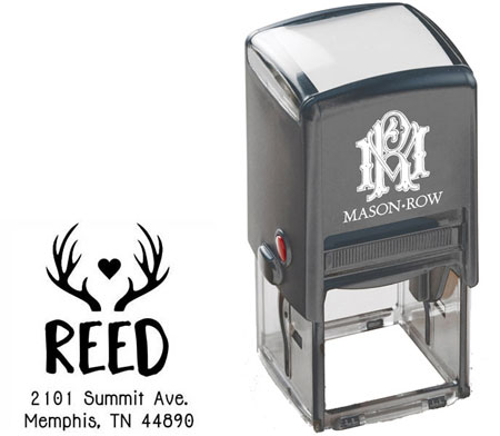 Square Self-Inking Stamp by Mason Row (Reed)