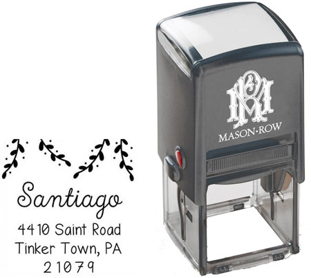 Square Self-Inking Stamp by Mason Row (Santiago)