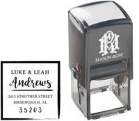 Square Self-Inking Stamp by Mason Row (Andrews)