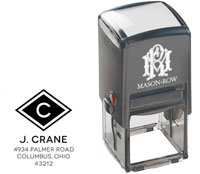 Square Self-Inking Stamp by Mason Row (Crane)