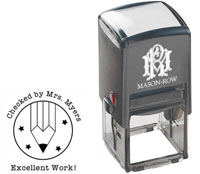 Square Self-Inking Stamp by Mason Row (Myers)